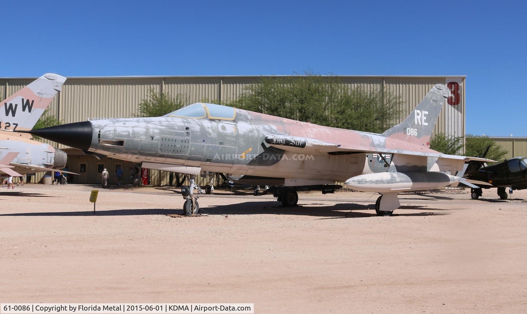 61-0086, 1961 Republic F-105D Thunderchief C/N D281, F-105D