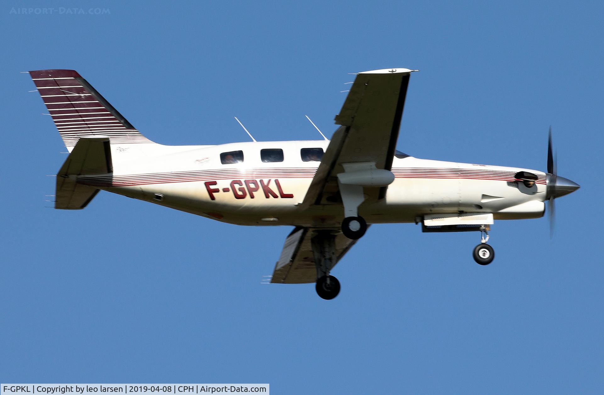 F-GPKL, 1995 Piper PA-46-350P Malibu Mirage C/N 4622194, Copenhagen 8.4.2019