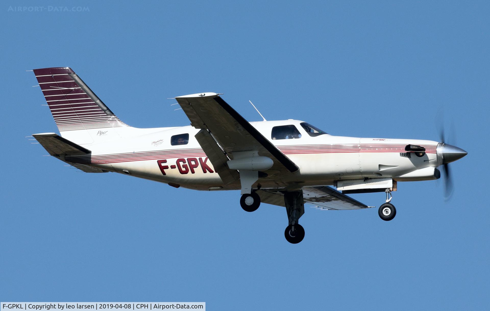 F-GPKL, 1995 Piper PA-46-350P Malibu Mirage C/N 4622194, Copenhagen 8.4.2019