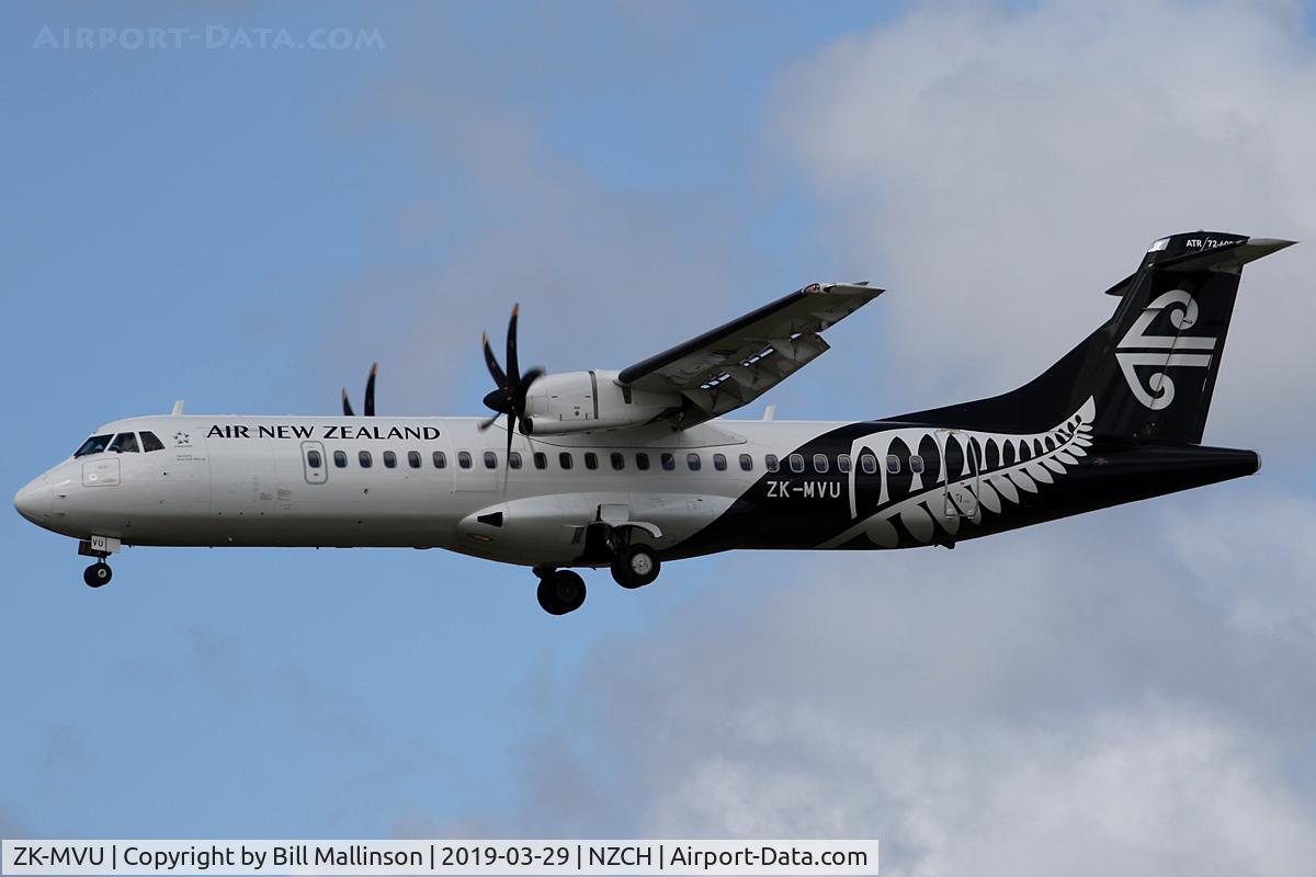 ZK-MVU, 2018 ATR 72-212 A C/N 1500, finals to 02