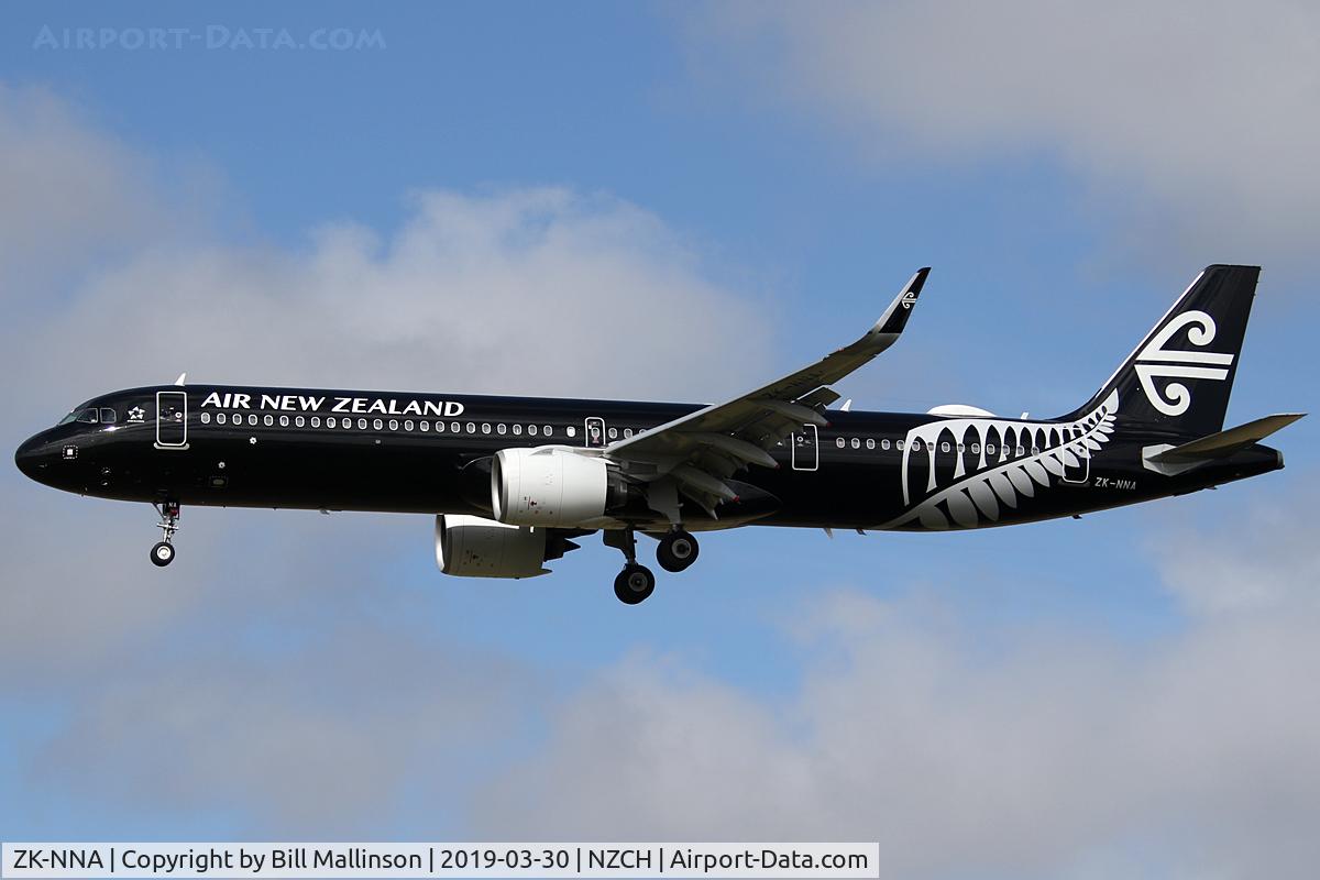 ZK-NNA, 2018 Airbus A321-271N C/N 8496, finals