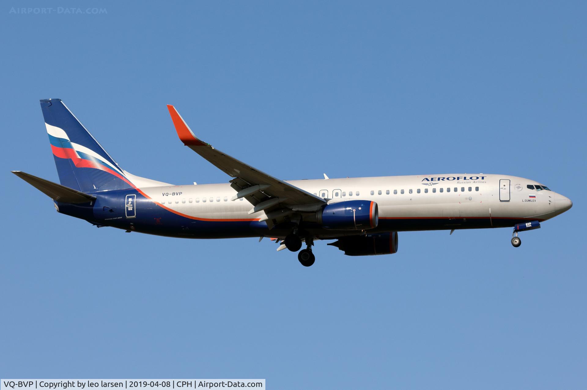 VQ-BVP, 2015 Boeing 737-8LJ C/N 41204, Copenhagen 8.4.2019