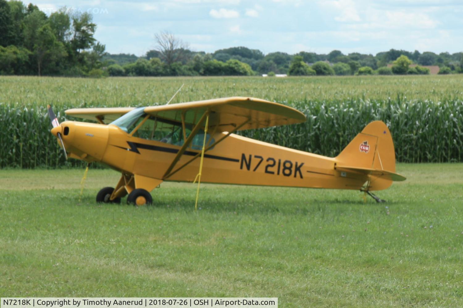 N7218K, 1950 Piper PA-18-105 Super Cub C/N 18-102, 1950 Piper PA-18-105 Super Cub, c/n: 18-102
