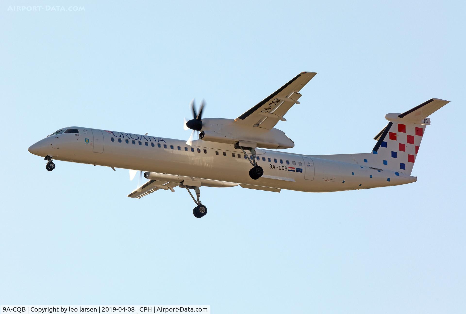 9A-CQB, 2008 De Havilland Canada DHC-8-402Q Dash 8 C/N 4211, Copenhagen 8.4.2019