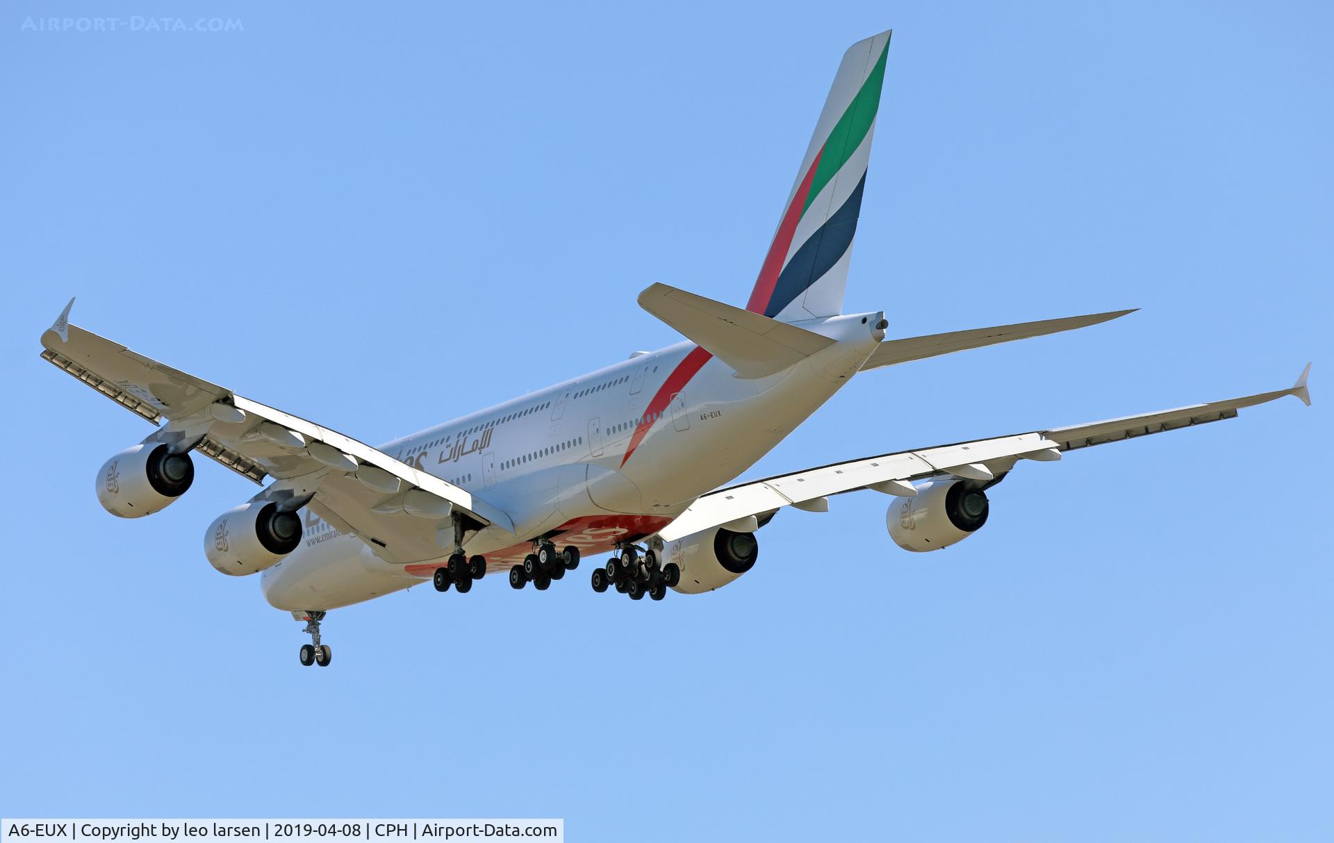 A6-EUX, 2017 Airbus A380-842 C/N 241, Copenhagen 8.4.2019