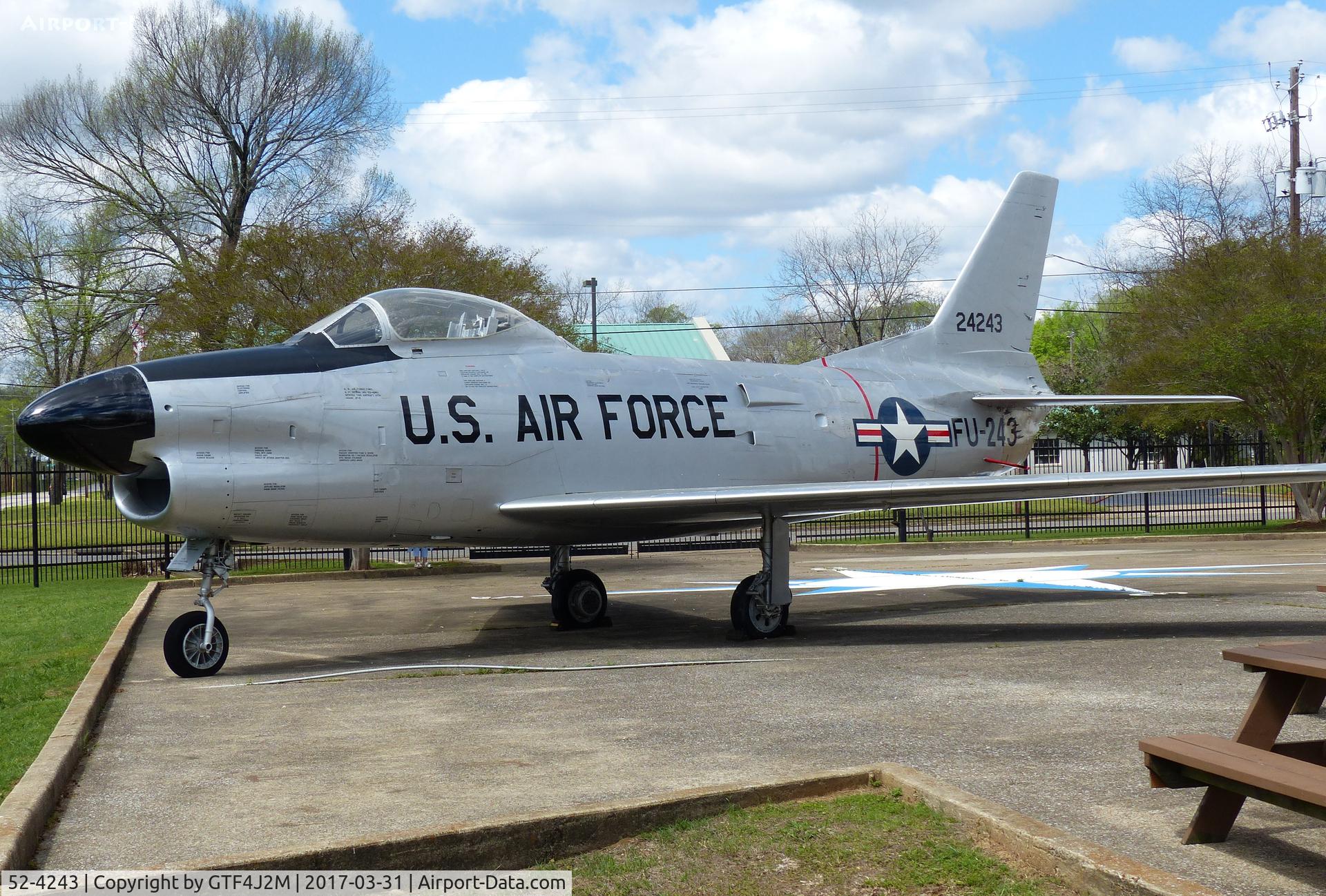 52-4243, 1952 North American F-86L Sabre C/N 190-646, 52-4243 'FU-243'  at Southern Museum of Flight, Birmingham, AL 31.3.17
