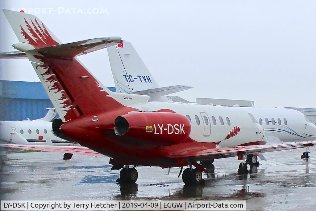 LY-DSK, 2006 Raytheon Hawker 850XP C/N 258811, at Luton