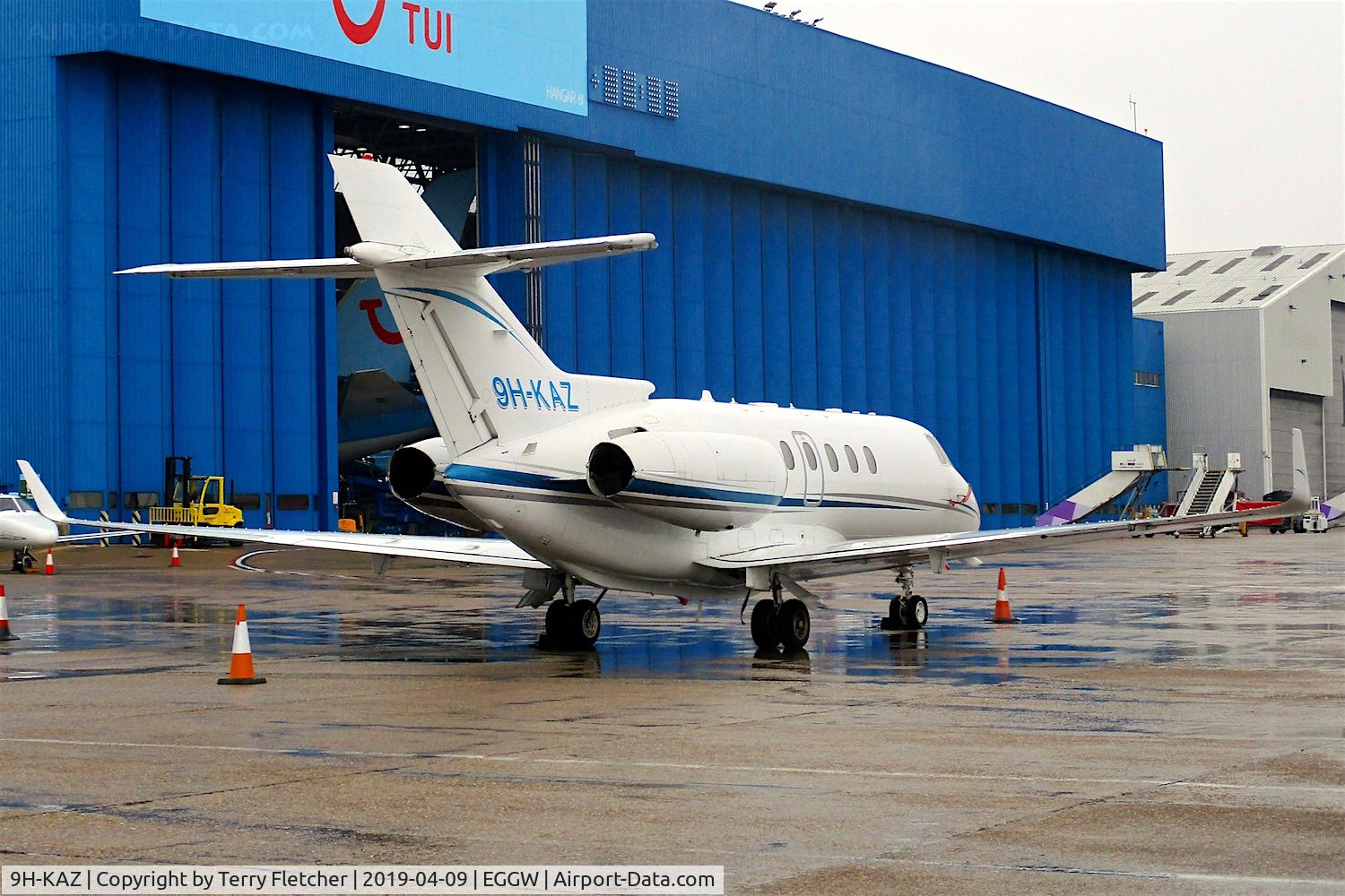 9H-KAZ, 2007 Hawker Beechcraft 900XP C/N HA-0034, at Luton