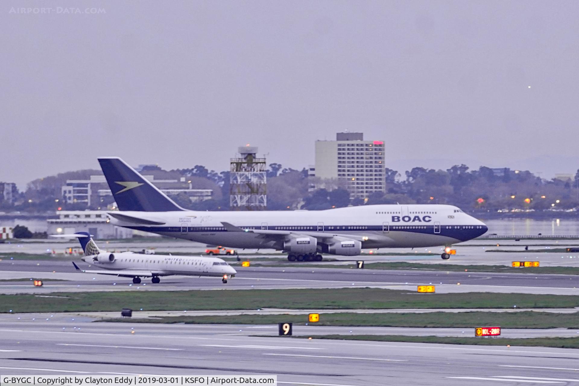 G-BYGC, 1999 Boeing 747-436 C/N 25823, SFO 2019.