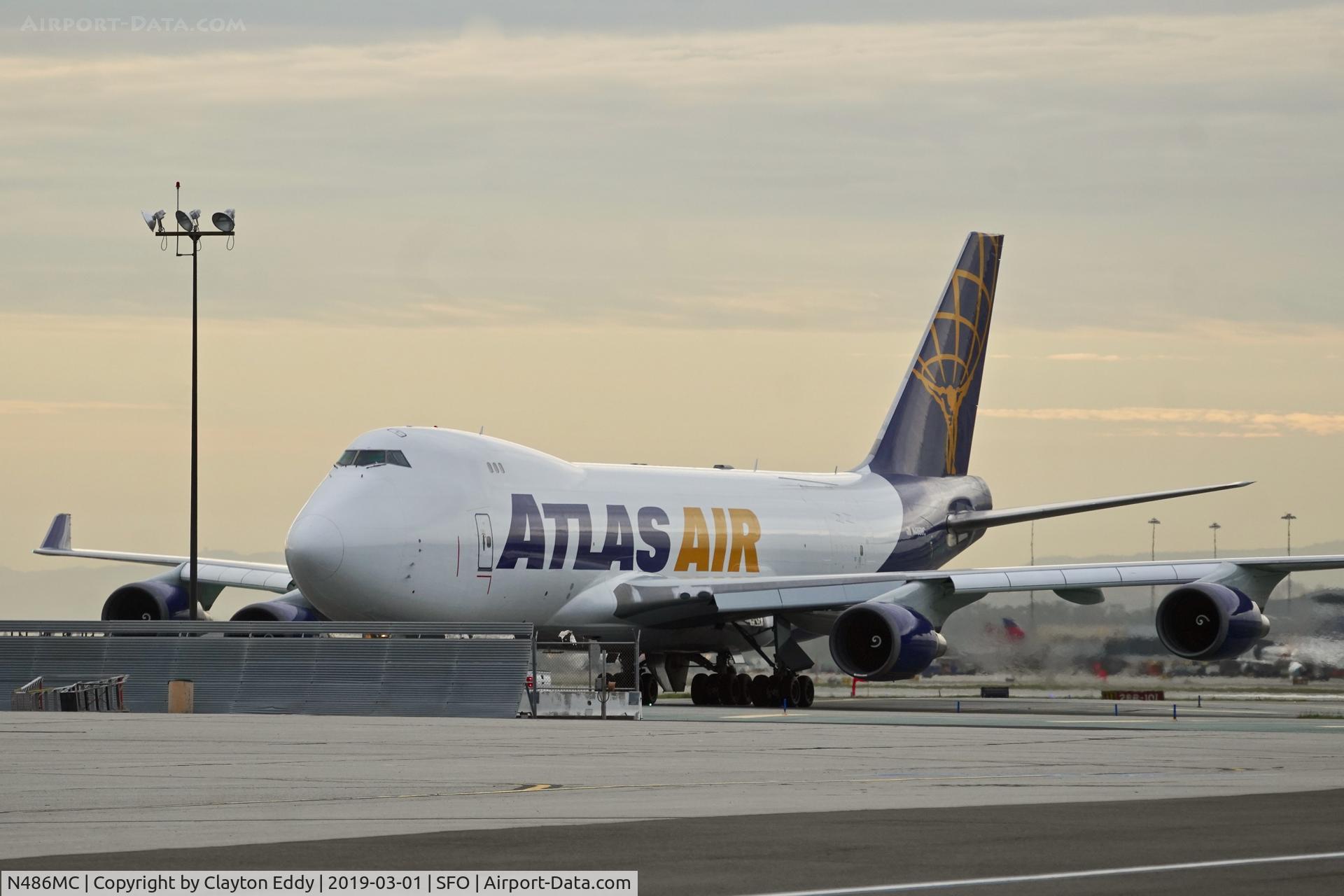 N486MC, 2001 Boeing 747-45EF (SCD) C/N 30608, SFO 2019.