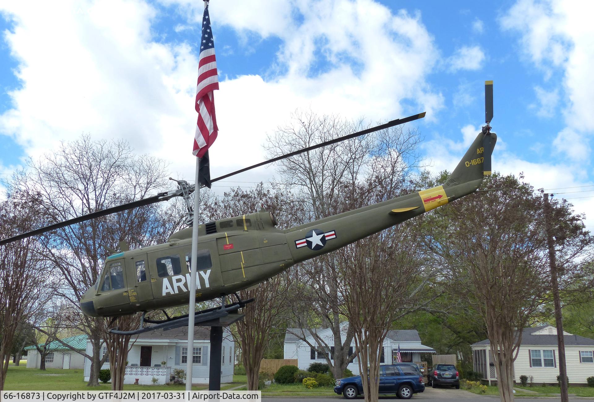 66-16873, 1966 Bell UH-1H Iroquois C/N 9067, 66-16873  at Southern Museum of Flight, Birmingham, AL 31.3.17