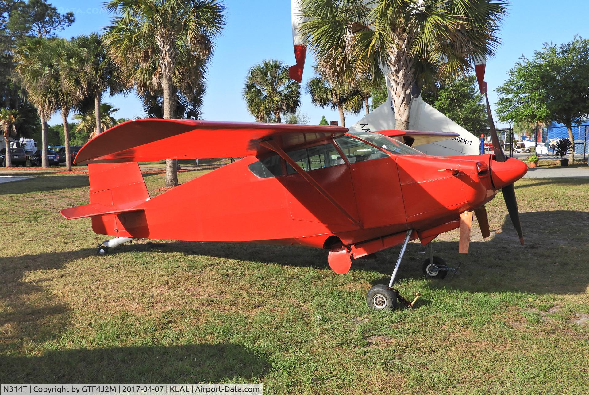 N314T, 1965 Wittman W-8 Tailwind C/N 1-T0, N314T  at Florida Air Museum, Lakeland 7.4.17