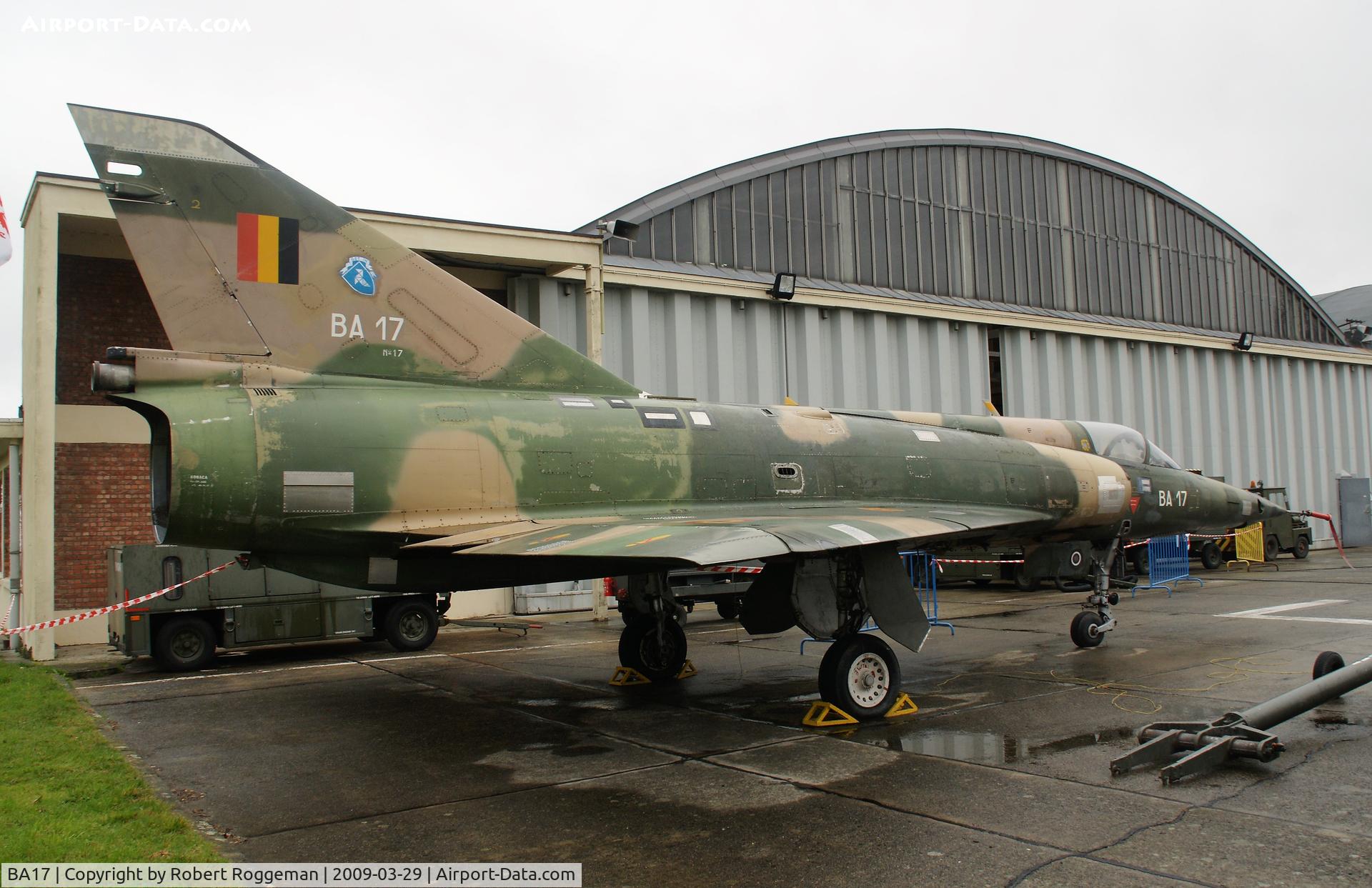 BA17, SABCA Mirage 5BA C/N 17, SAFFRAANBERG.TECHNICAL SCHOOL BAF.INSTRUCTIONAL ARFRAME.