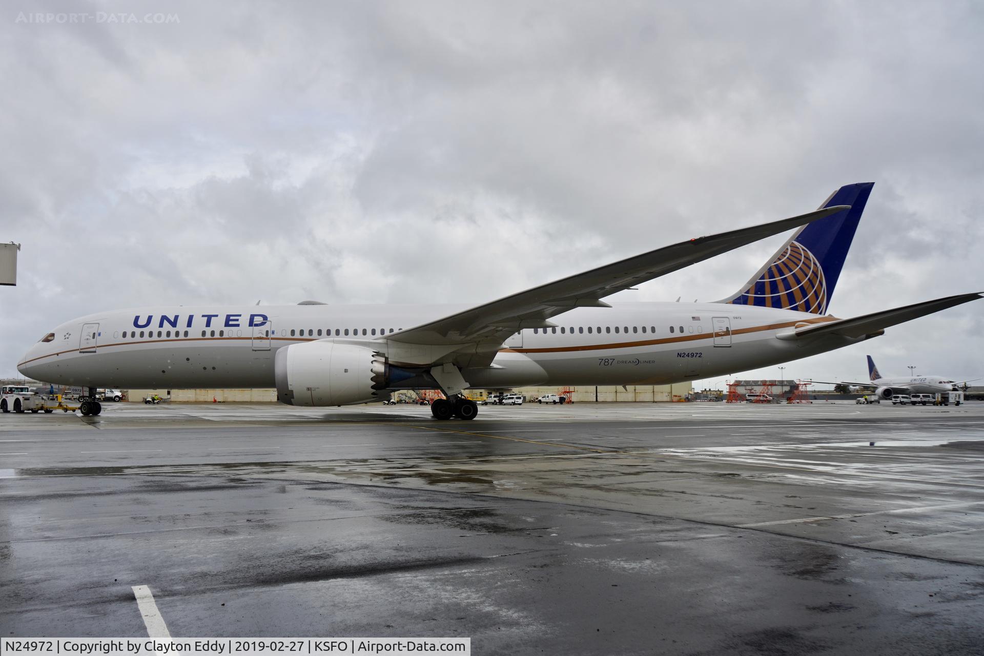 N24972, 2018 Boeing 787-9 Dreamliner C/N 40939, SFO 2019.