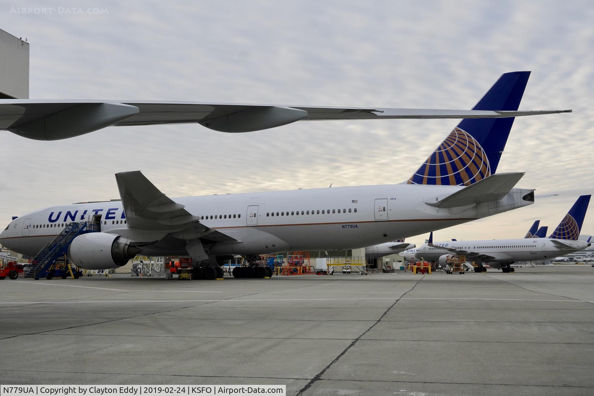 N779UA, 1996 Boeing 777-222 C/N 26941, SFO 2019.