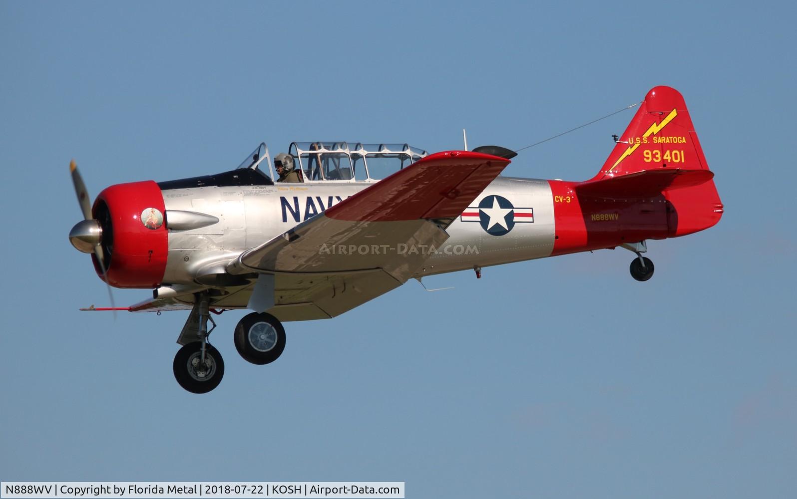 N888WV, 1951 North American T-6G Texan C/N 168-525, Texan