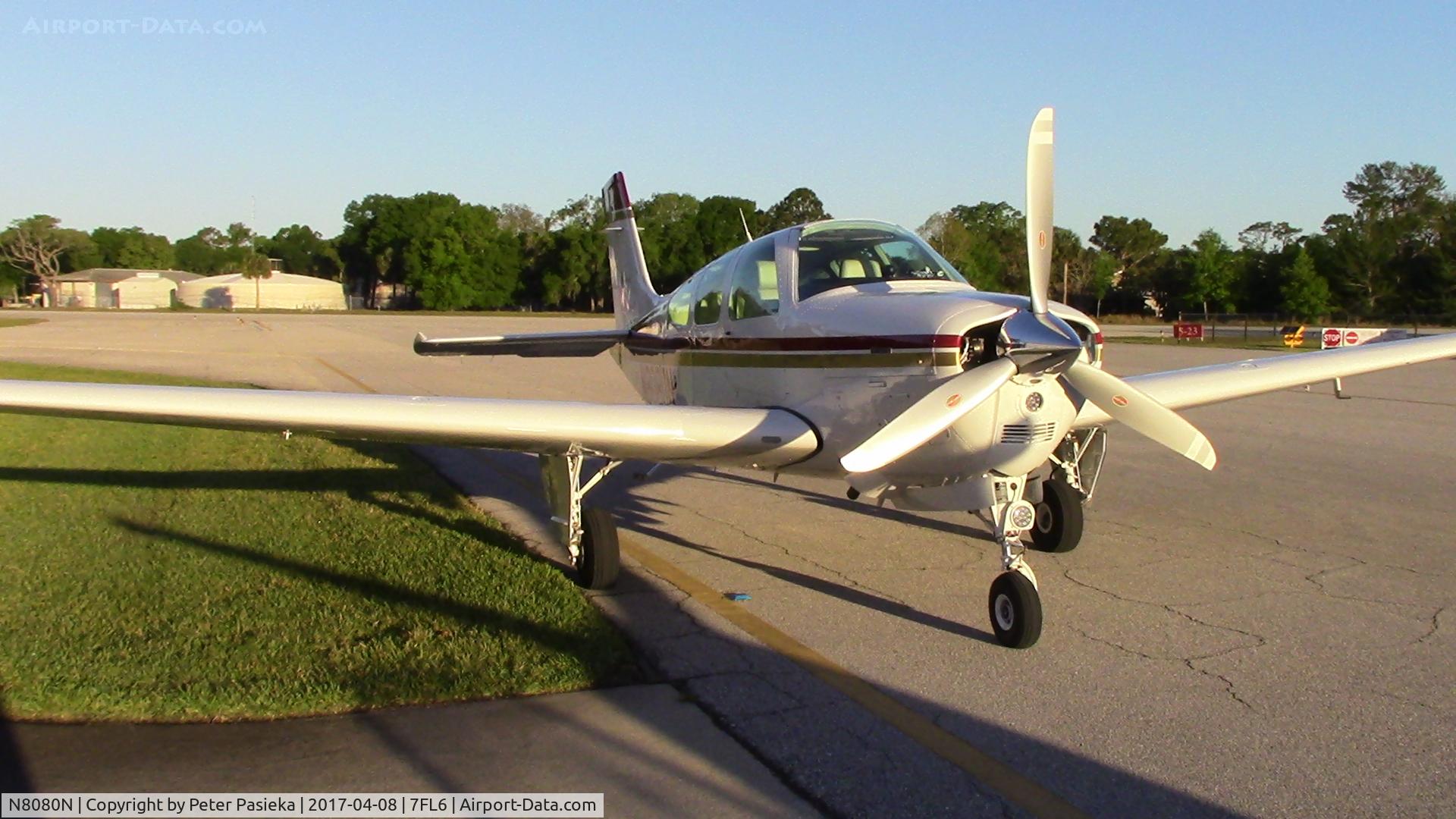 N8080N, 1992 Beech F33A Bonanza C/N CE-1688, At Spruce Creek before fly-out.