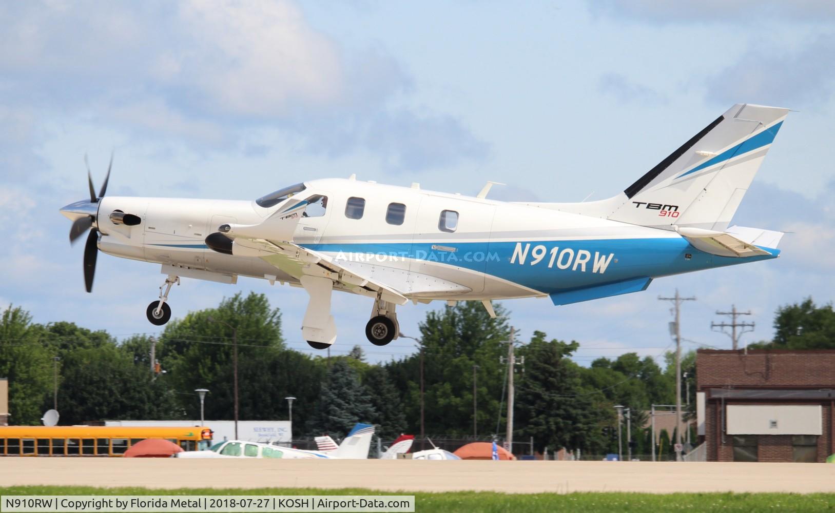 N910RW, 2018 Socata TBM-700 C/N 1220, TBM-910