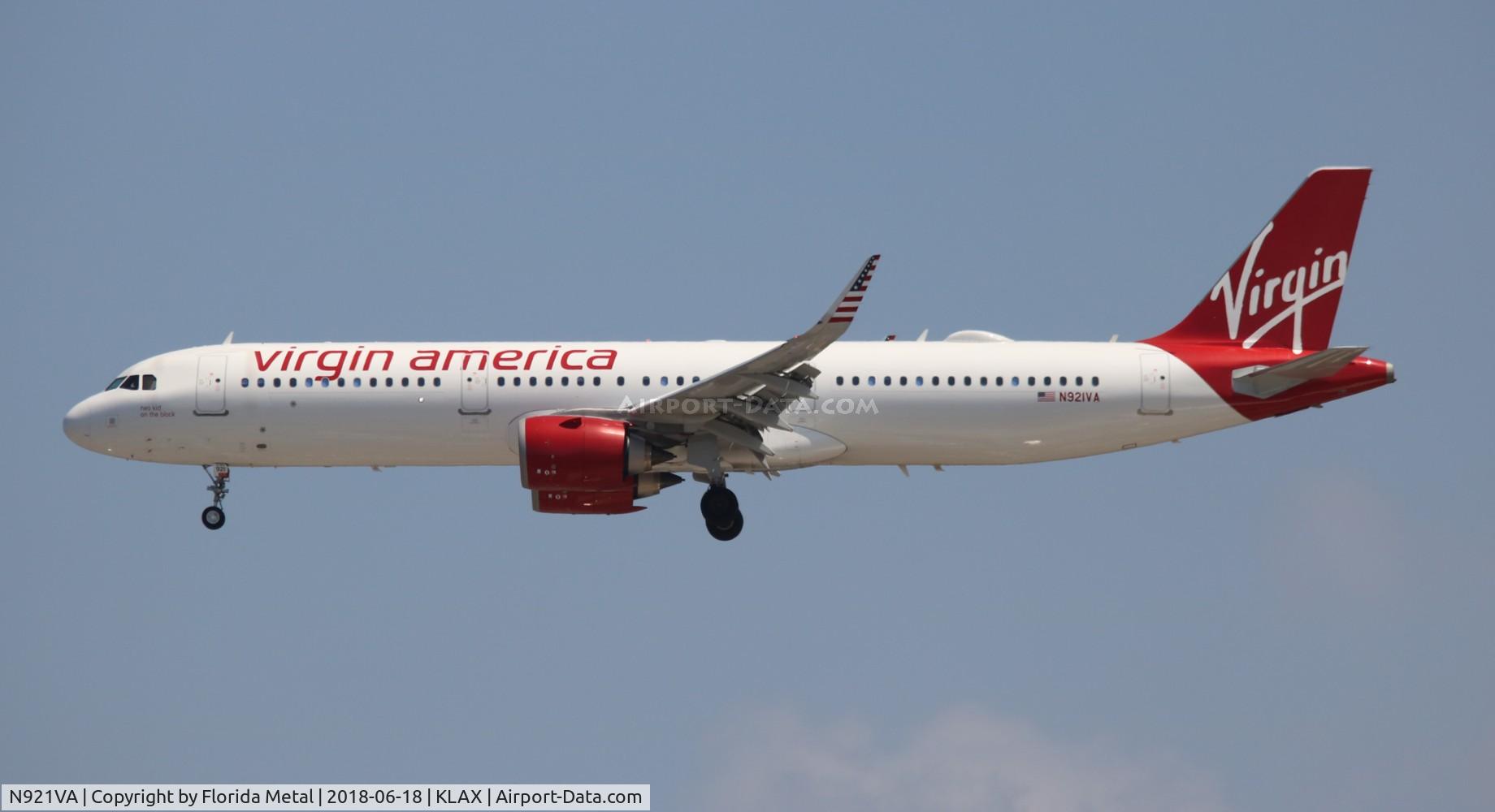 N921VA, 2017 Airbus A321-253N C/N 7589, virgin America