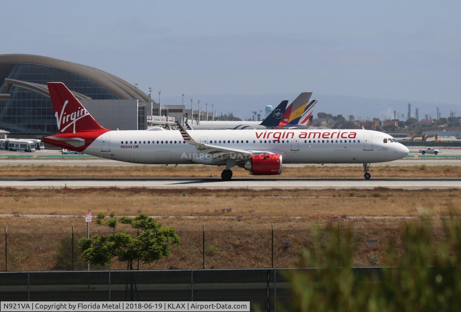 N921VA, 2017 Airbus A321-253N C/N 7589, Virgin America