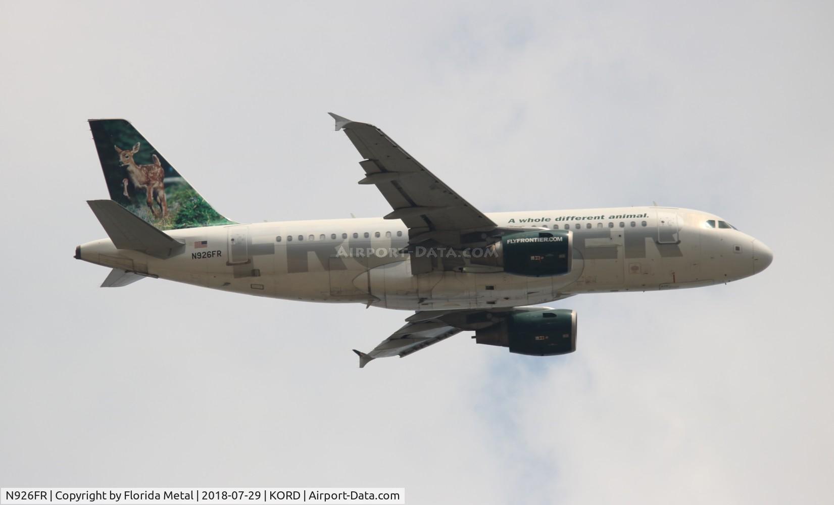 N926FR, 2004 Airbus A319-111 C/N 2198, Frontier