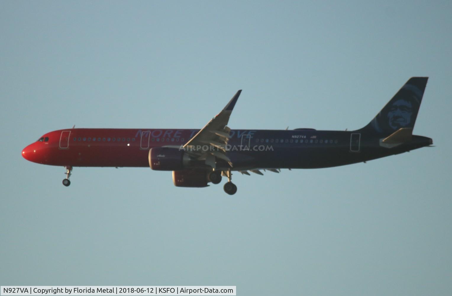 N927VA, 2018 Airbus A321-253N C/N 8126, Virgin America