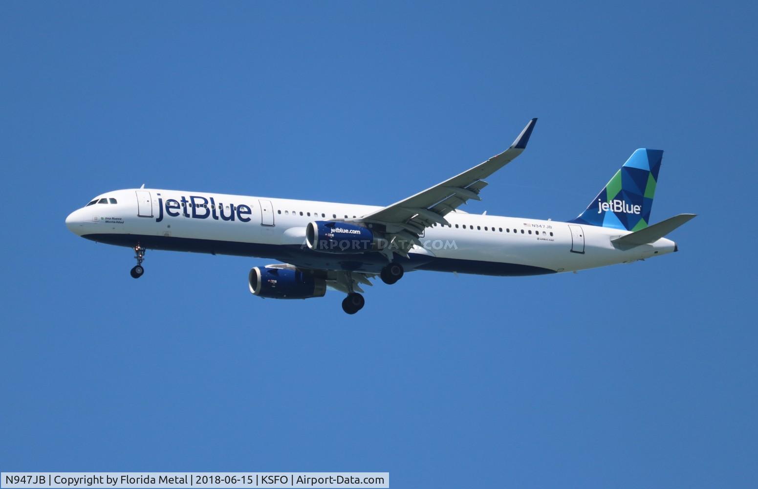 N947JB, 2015 Airbus A321-231 C/N 6448, Jet Blue