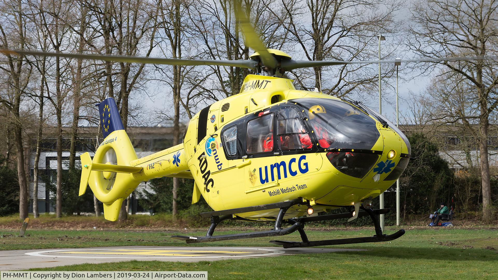 PH-MMT, 2010 Eurocopter EC-135P-2+ C/N 0871, PH-MMT (LIFELN4) at the helipad of the hospital in Emmen