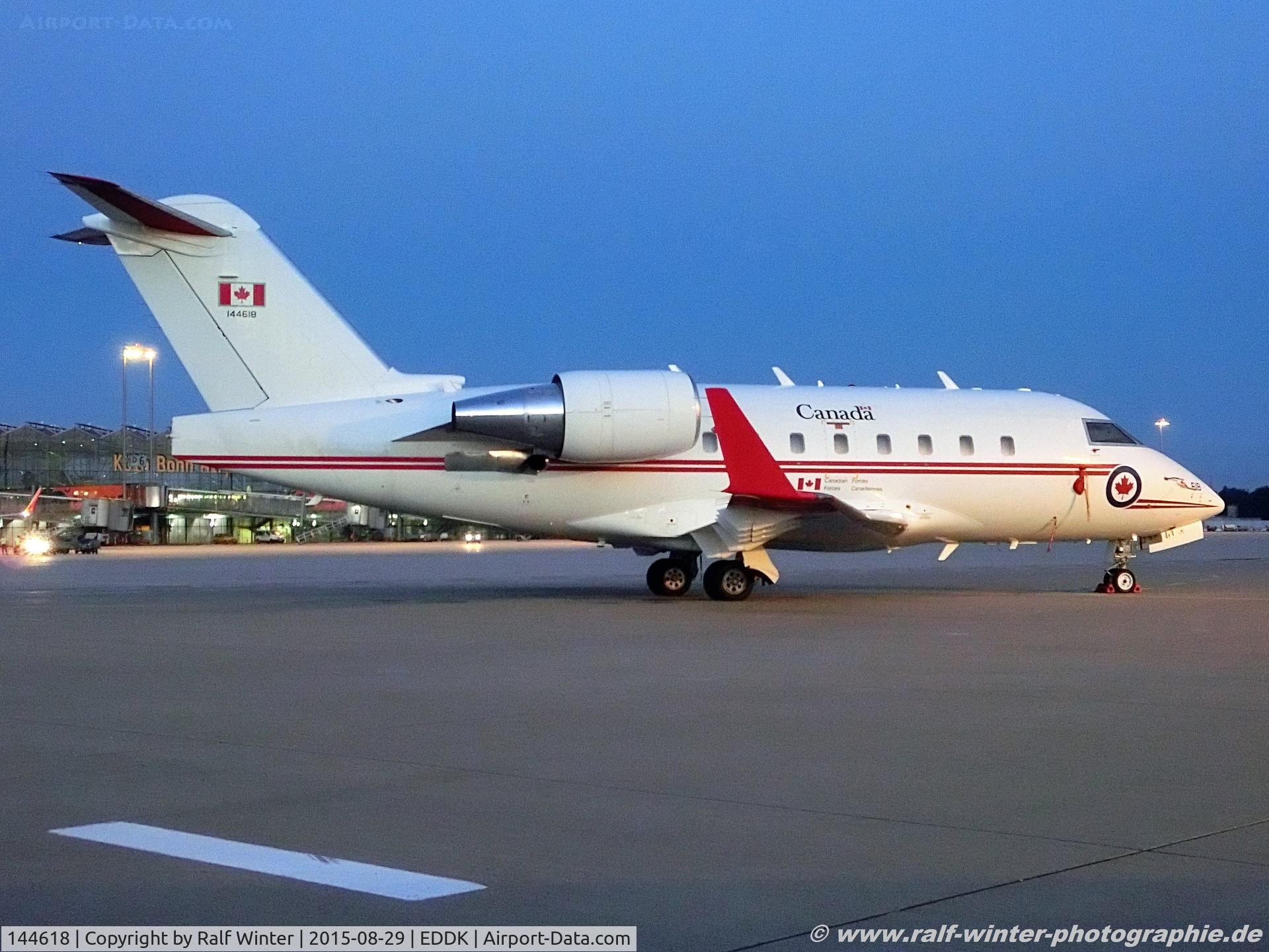 144618, 2002 Bombardier Challenger 604 (CL-600-2B16) C/N 5535, Bombardier CL-600-2B16 Challenger 604 - CFC Canadian Forces - 5535 - 144618 - 29.08.2015 - CGN