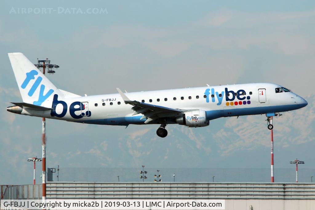 G-FBJJ, 2012 Embraer 175STD (ERJ-170-200) C/N 17000358, Landing