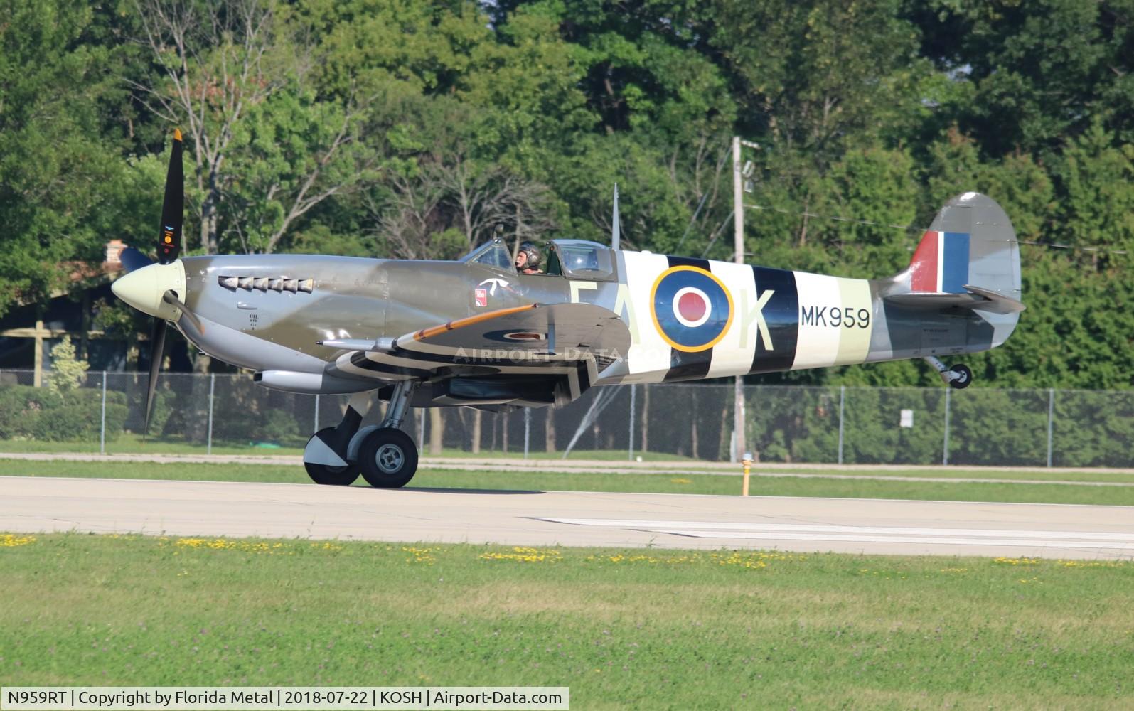 N959RT, 1944 Supermarine 361 Spitfire IXc C/N CBAF.8125, Spitfire IX