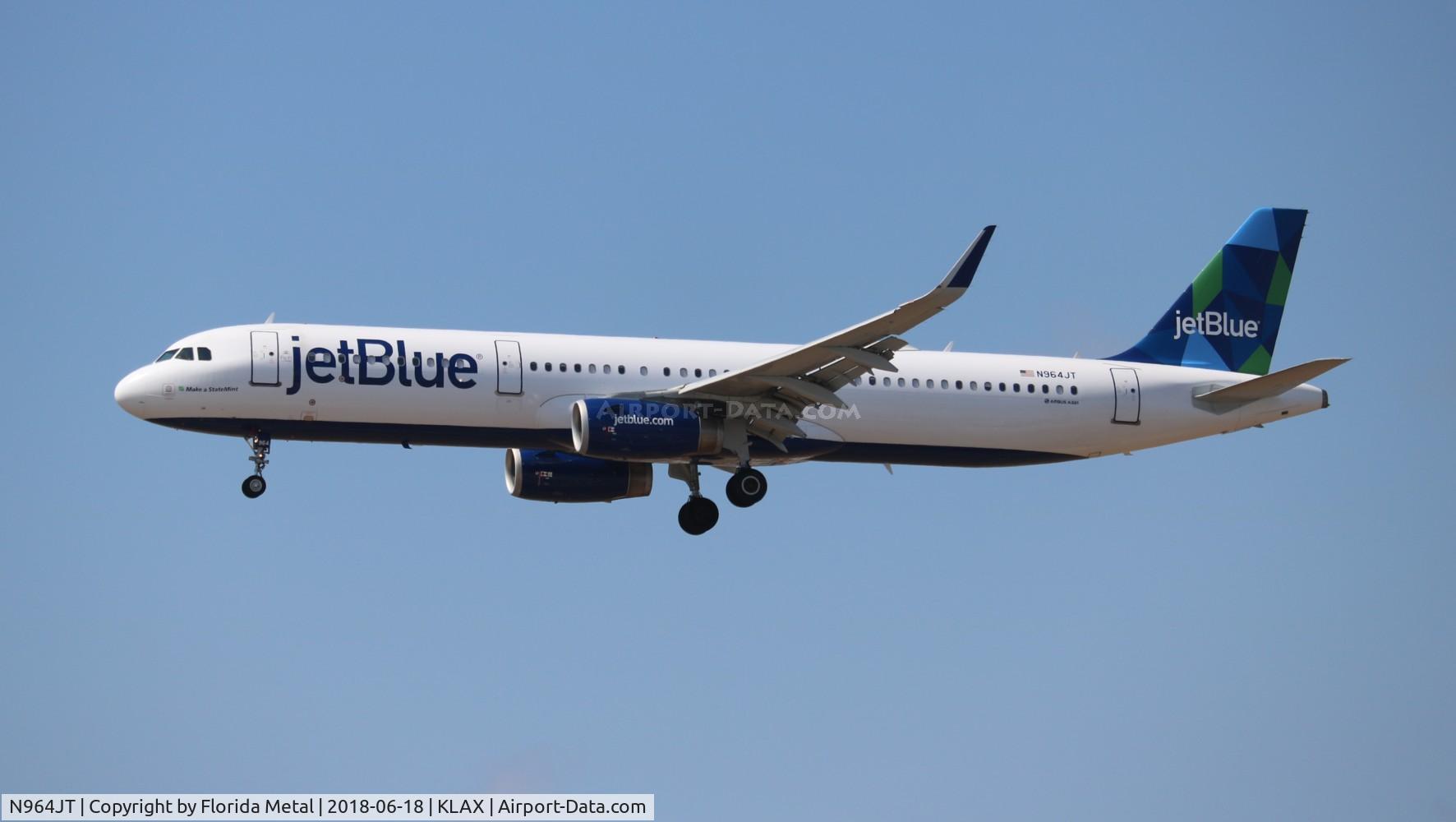 N964JT, 2016 Airbus A321-231 C/N 7018, JetBlue
