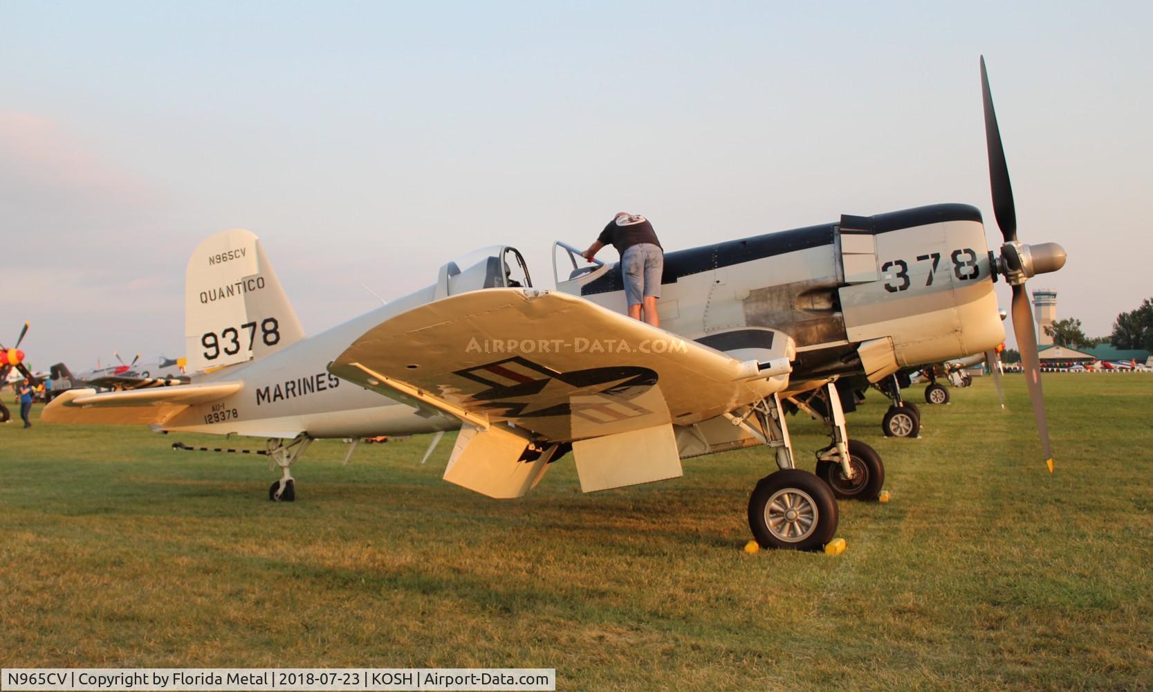 N965CV, 1952 Vought F4U-7 Corsair C/N 965, Corsair