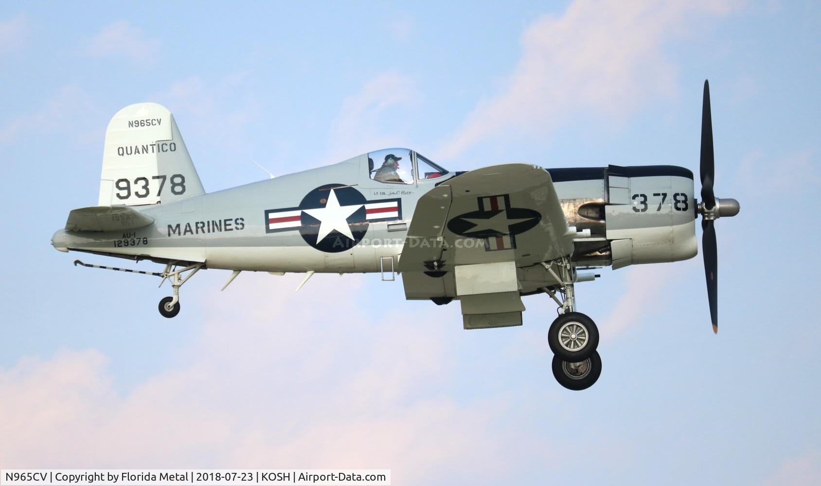 N965CV, 1952 Vought F4U-7 Corsair C/N 965, Corsair