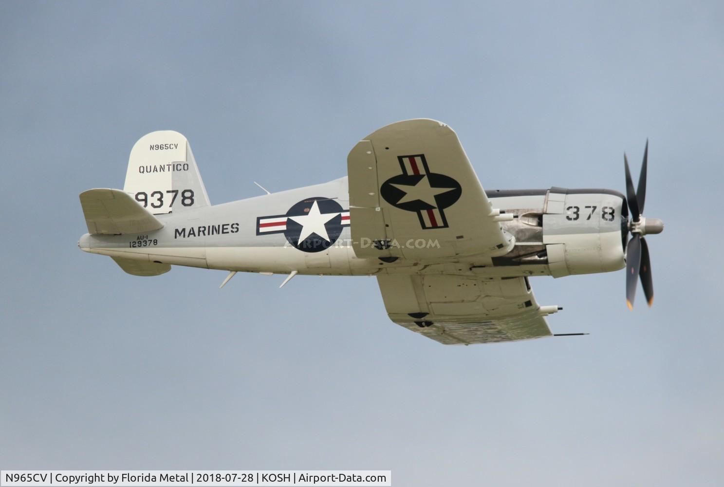N965CV, 1952 Vought F4U-7 Corsair C/N 965, Corsair