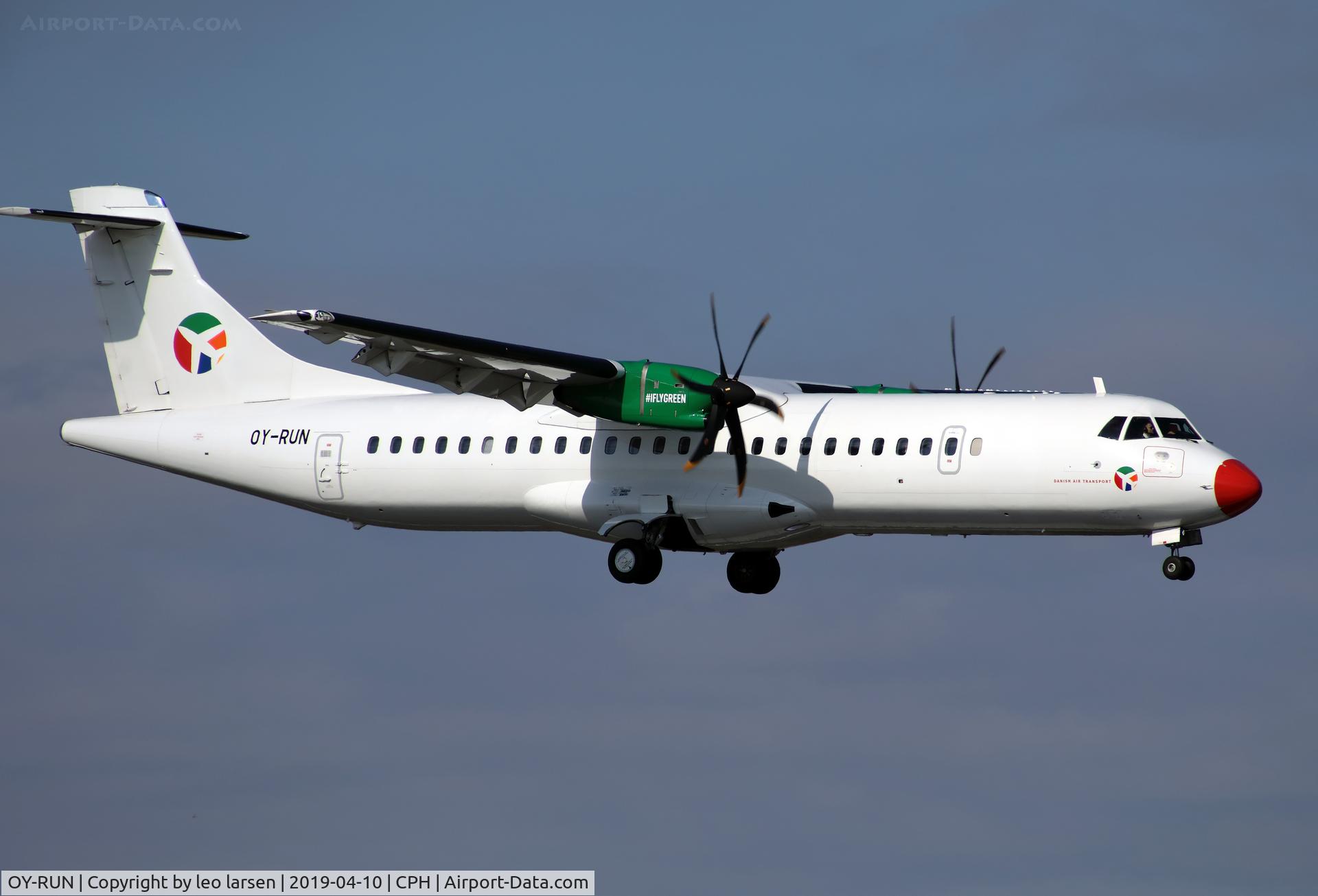 OY-RUN, 2018 ATR 72-600 (72-212A) C/N 1519, Copenhagen 10.4.2018
