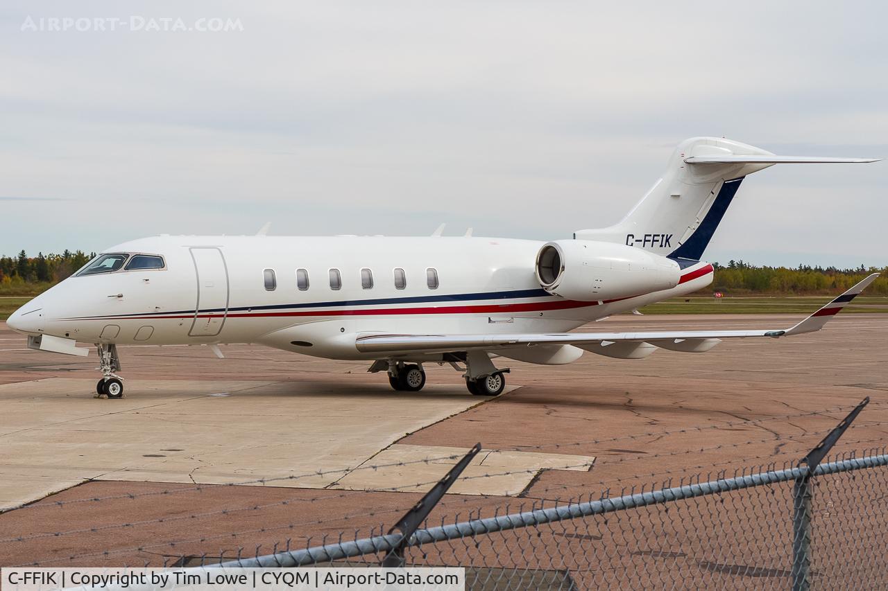 C-FFIK, 2016 Bombardier Challenger 350 (BD-100-1A10) C/N 20620, Parked on the ramp at CYQM.