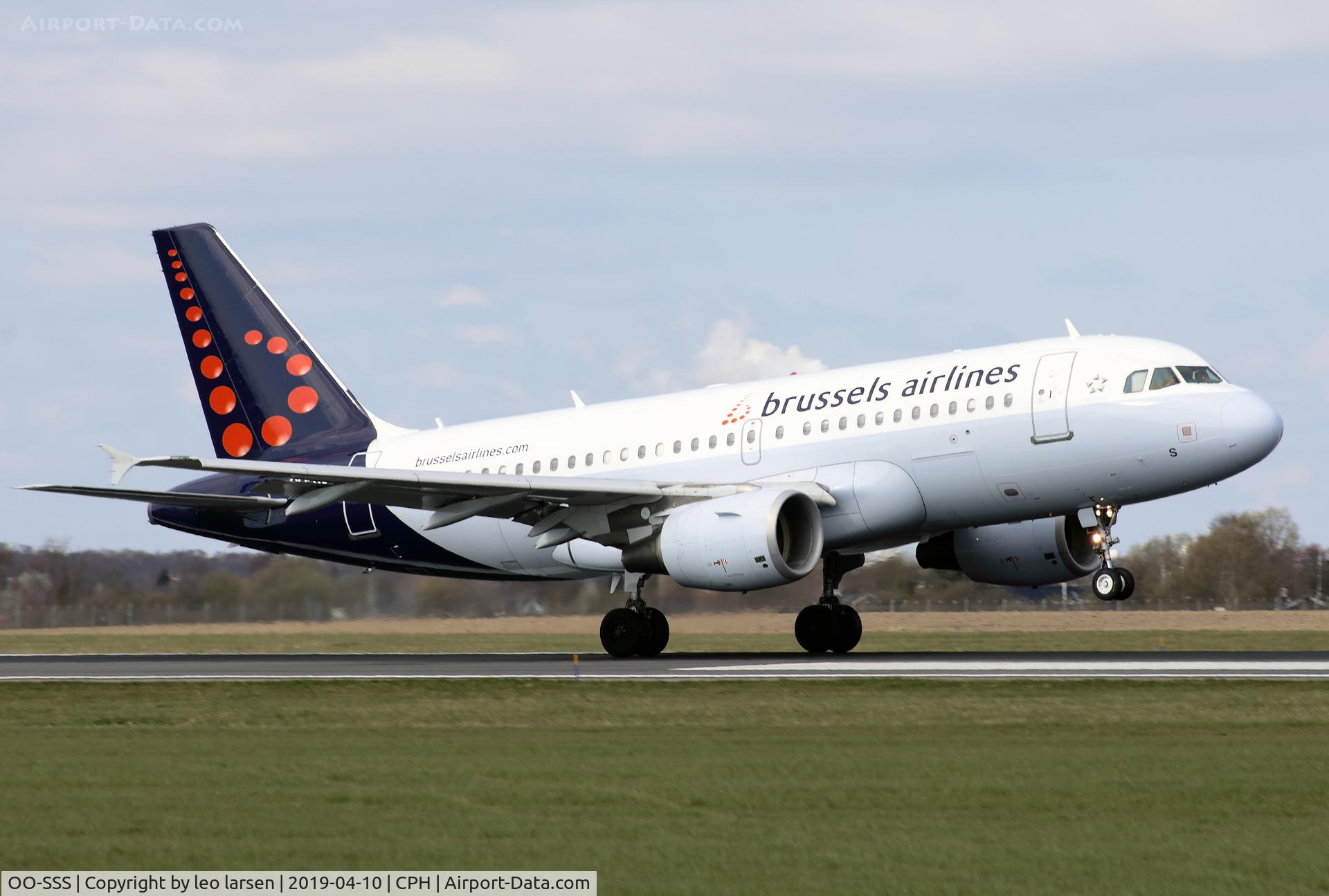 OO-SSS, 2003 Airbus A319-111 C/N 2030, Copenhagen 10.4.2019