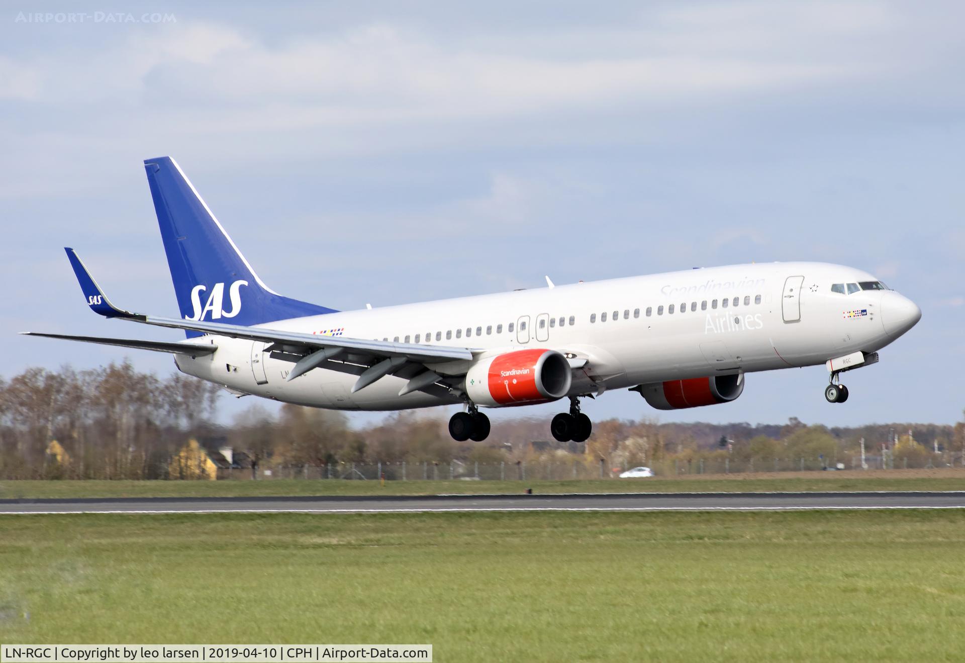 LN-RGC, 2012 Boeing 737-86N C/N 41257, Copenhagen 10.4.2019