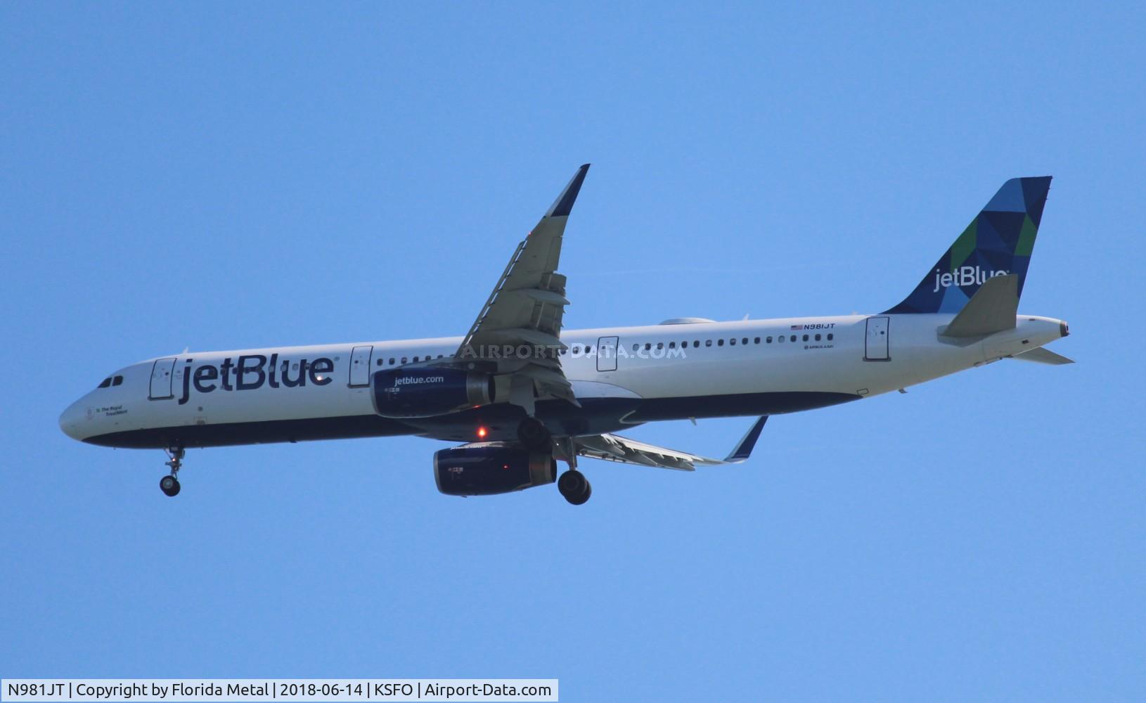 N981JT, 2016 Airbus A231-231 C/N 7692, JetBlue