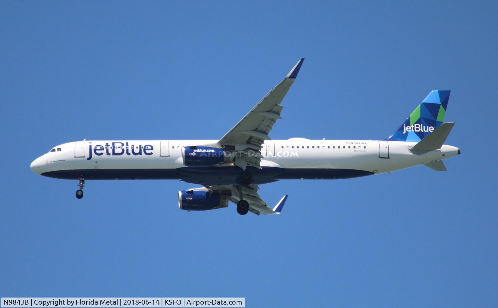 N984JB, 2017 Airbus A321-231 C/N 7815, Jet Blue