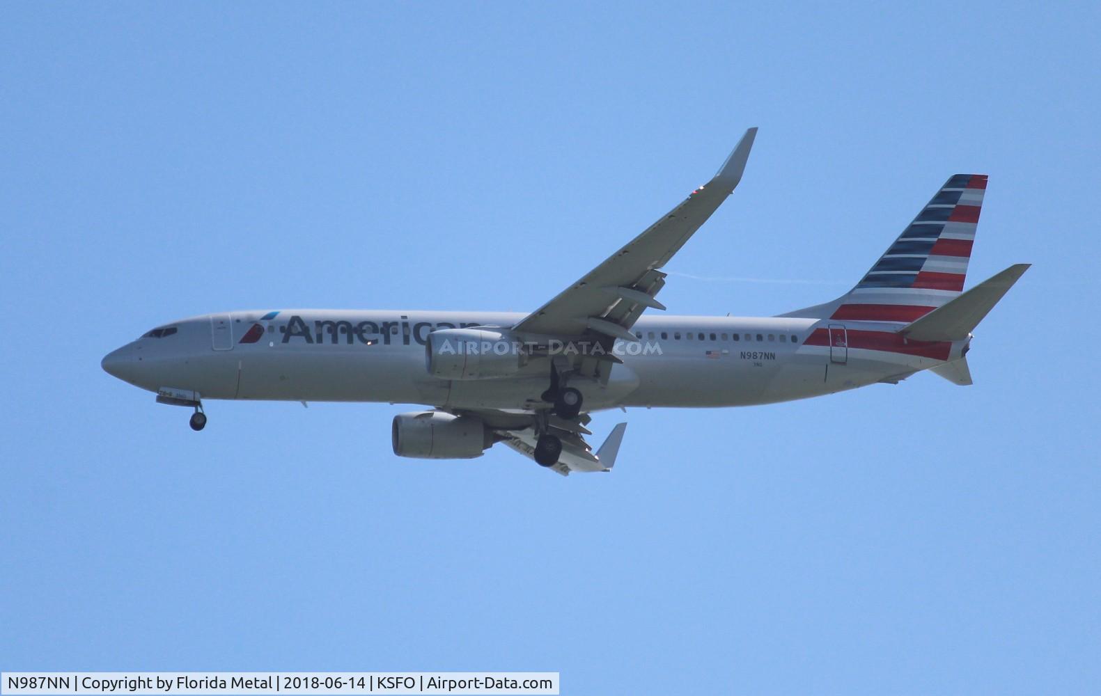 N987NN, 2016 Boeing 737-823 C/N 33247, American