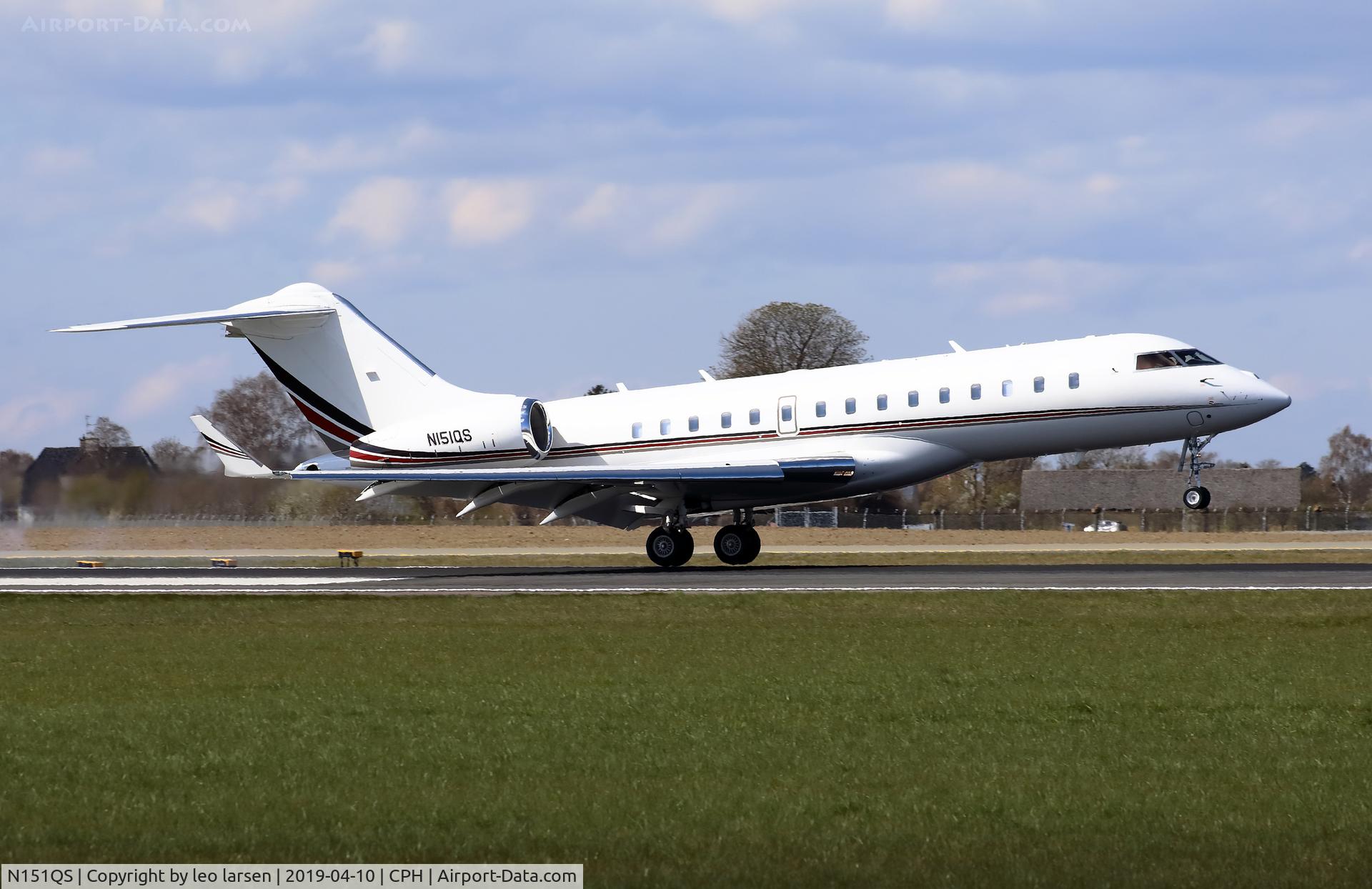 N151QS, 2016 Bombardier BD-700-1A10 Global 6000 C/N 9730, Copenhagen 10.4.2019
