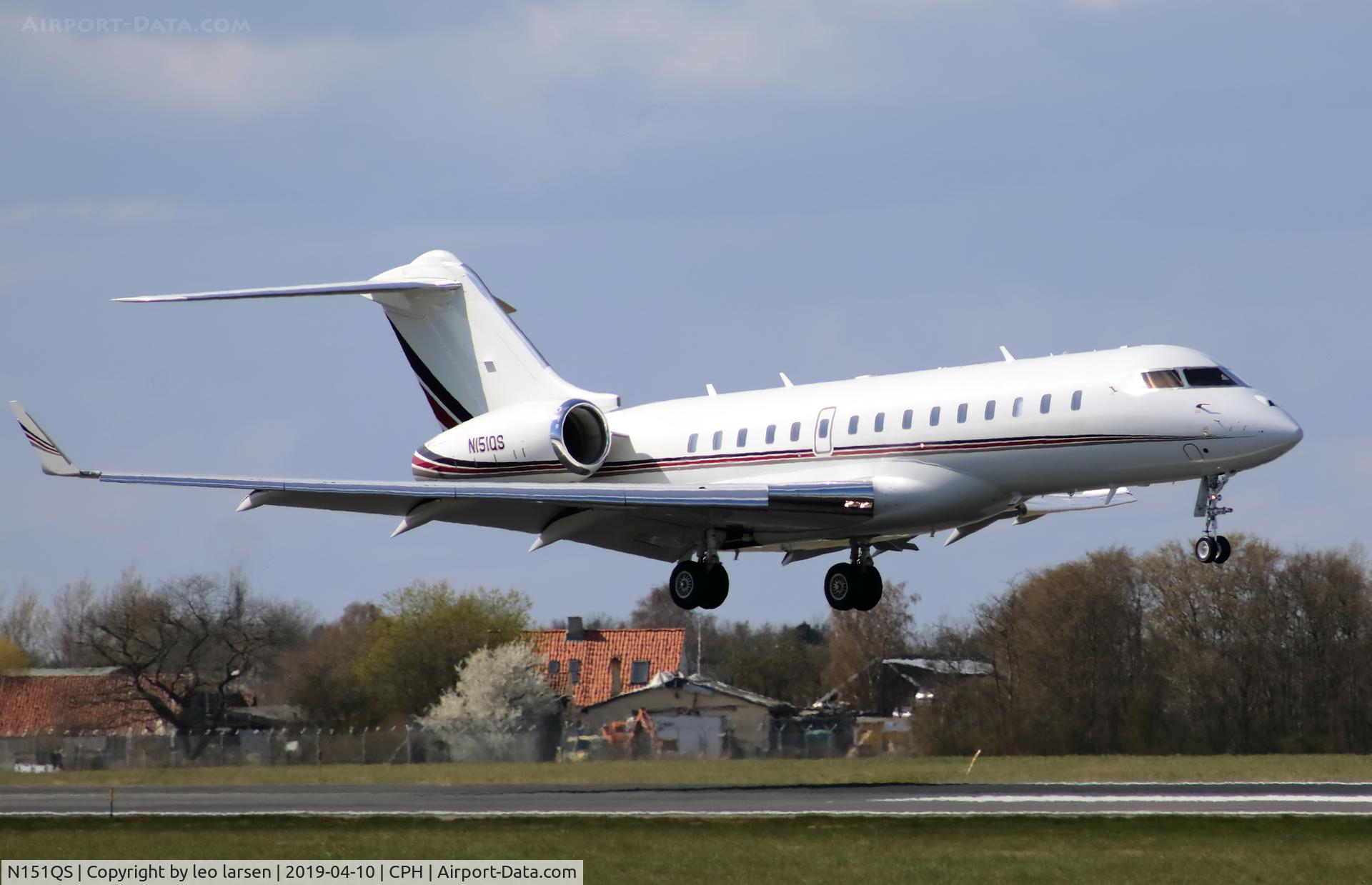 N151QS, 2016 Bombardier BD-700-1A10 Global 6000 C/N 9730, Copenhagen 10.4.2019