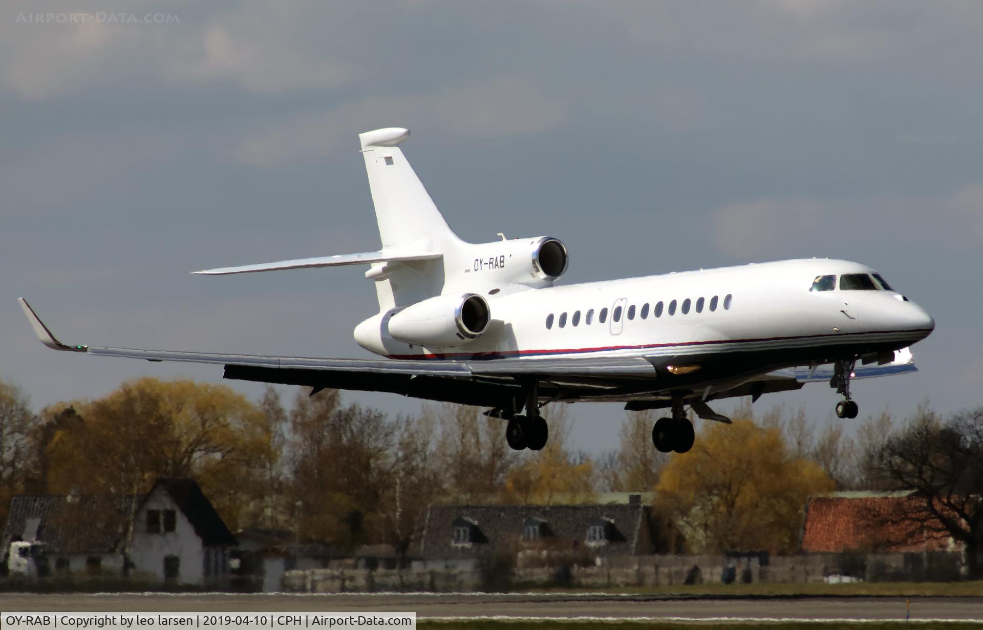 OY-RAB, 2009 Dassault Falcon 7X C/N 078, Copenhagen 10.4.2019