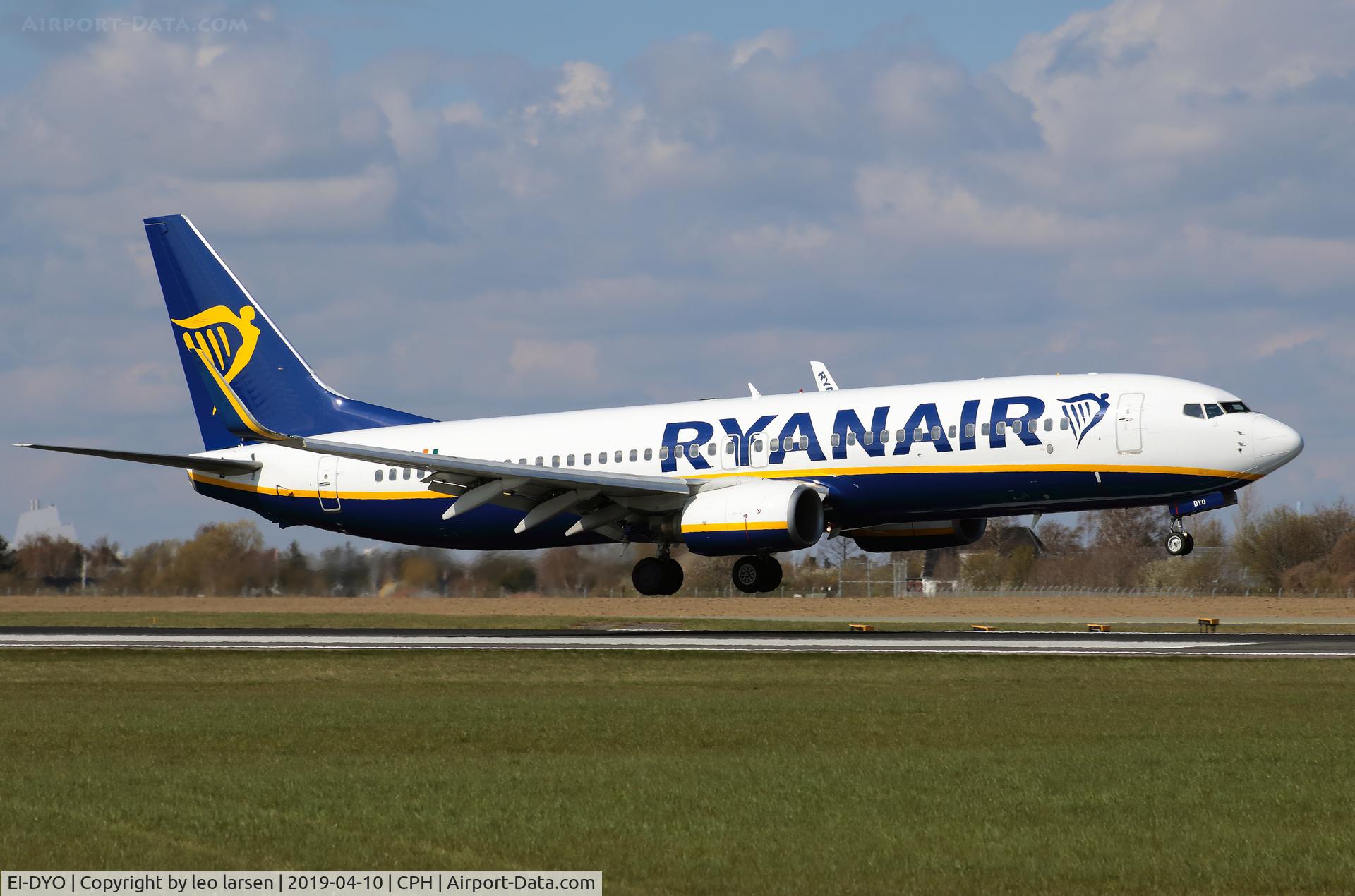 EI-DYO, 2008 Boeing 737-8AS C/N 33636, Copenhagen 10.4.2019
