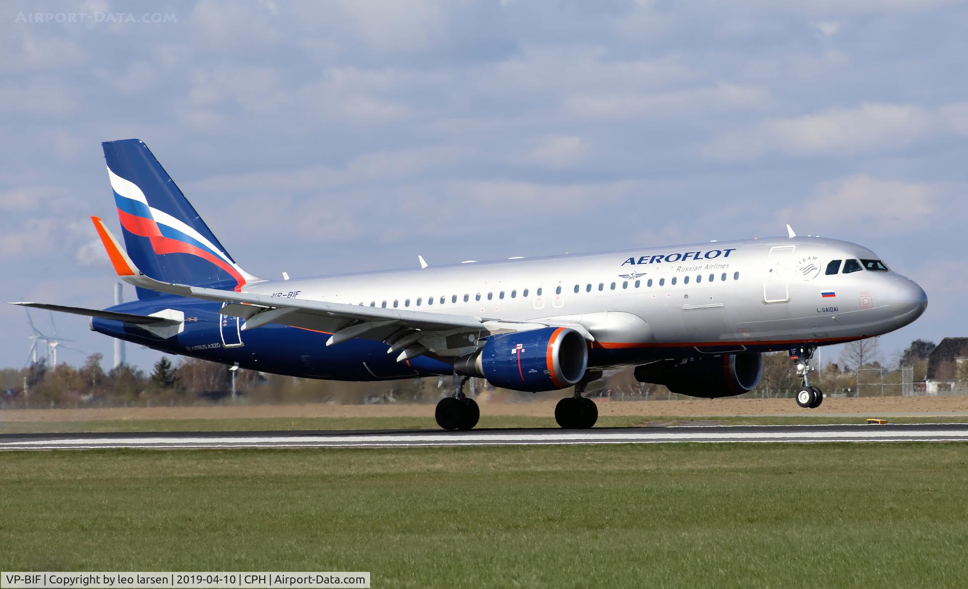 VP-BIF, 2018 Airbus A320-214 C/N 8067, Copenhagen 10.4.2019