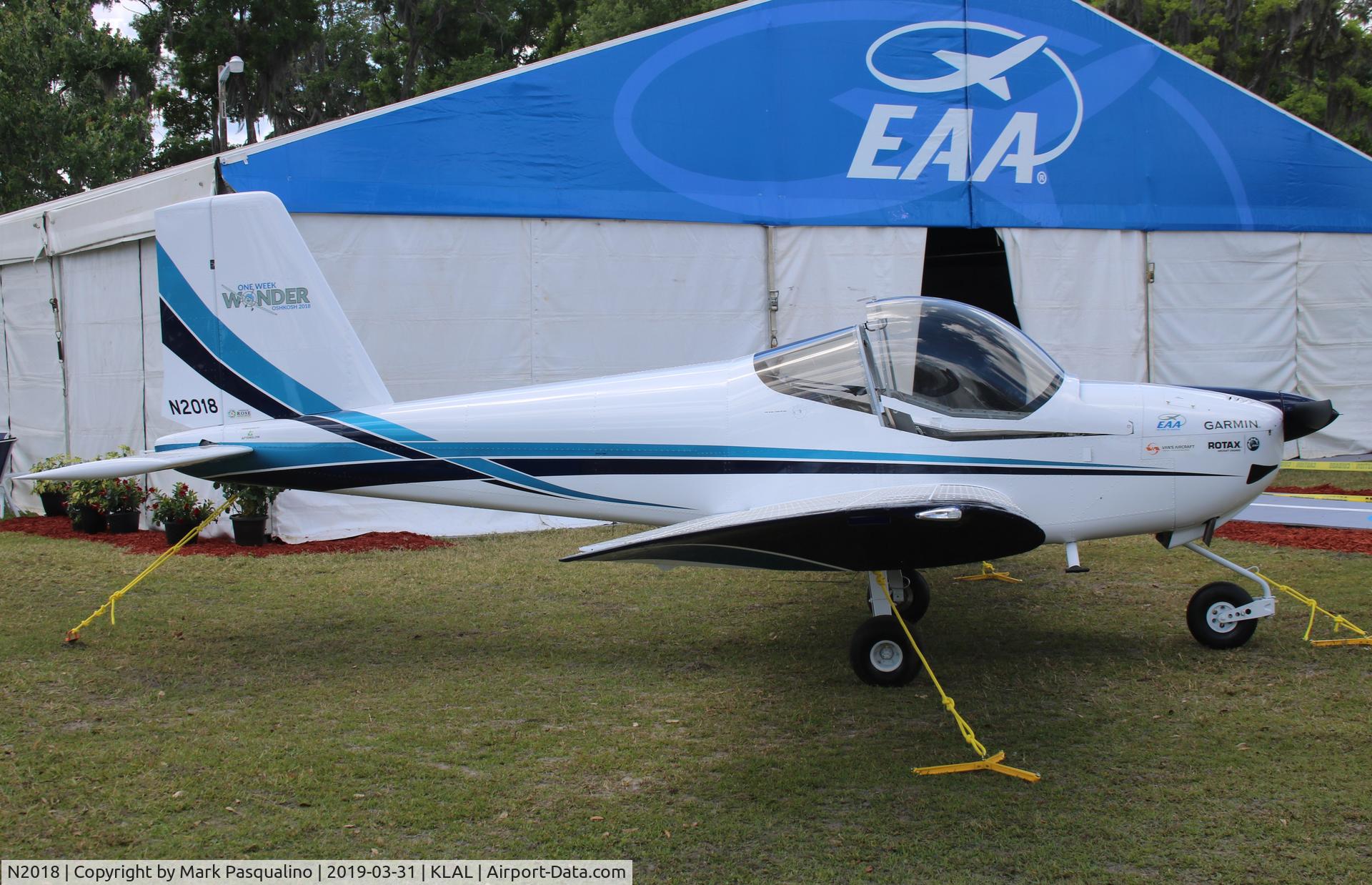N2018, 2018 Vans RV-12IS C/N 121100, Vans RV-12IS