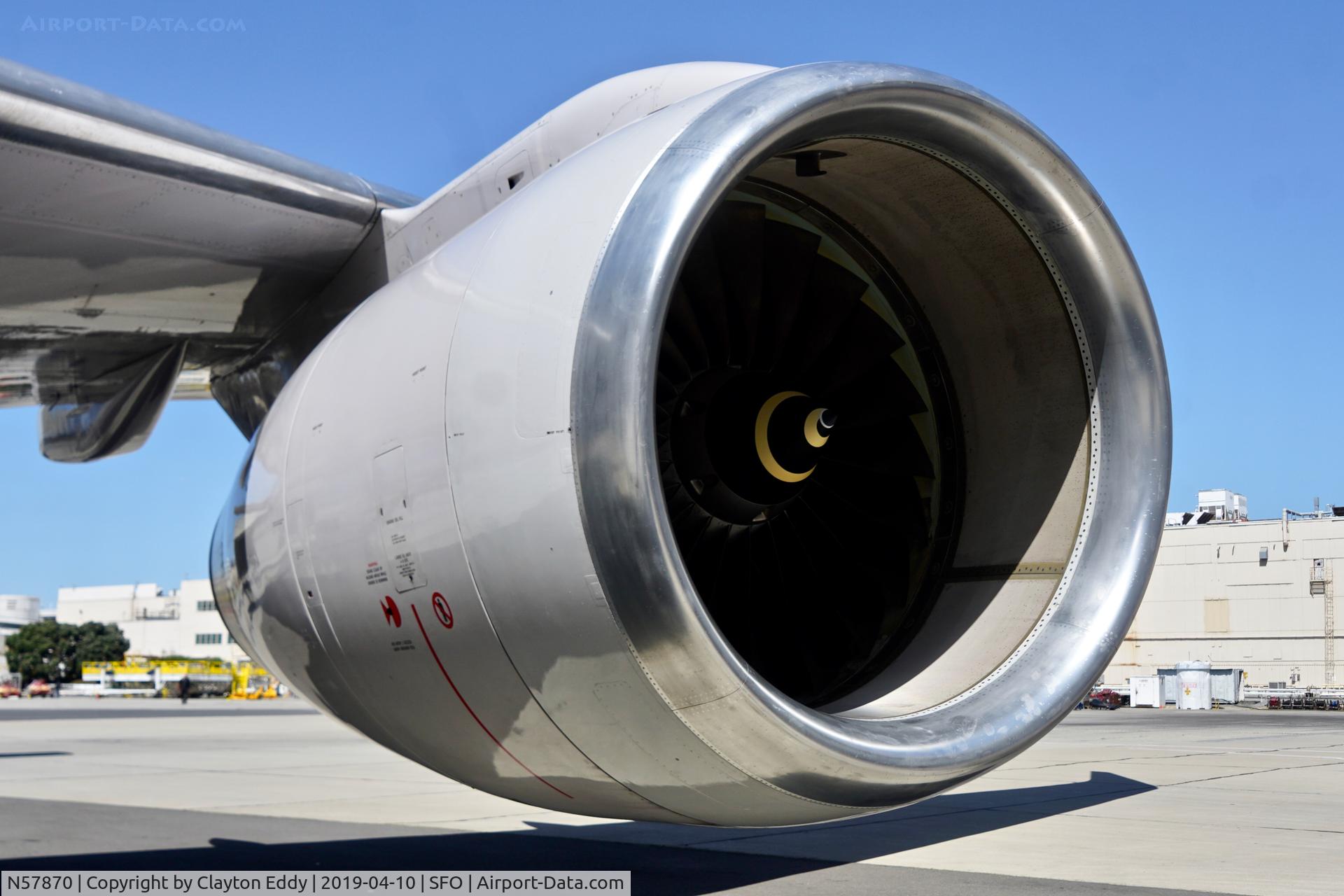 N57870, 2003 Boeing 757-33N C/N 33525, Rolls Royce engine SFO 2019.
