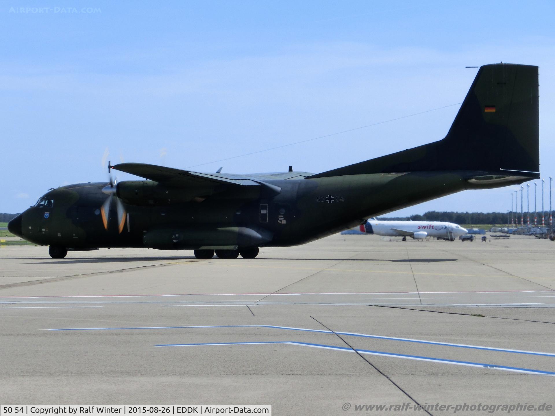 50 54, Transall C-160D C/N D76, Transall C-160D - GAF German Air Force - D-76 - 50+54 - 26.08.2015 - CGN